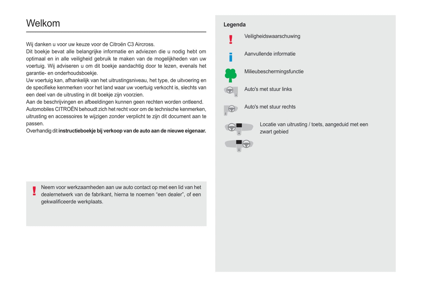 2021-2024 Citroën C3 Aircross Gebruikershandleiding | Nederlands