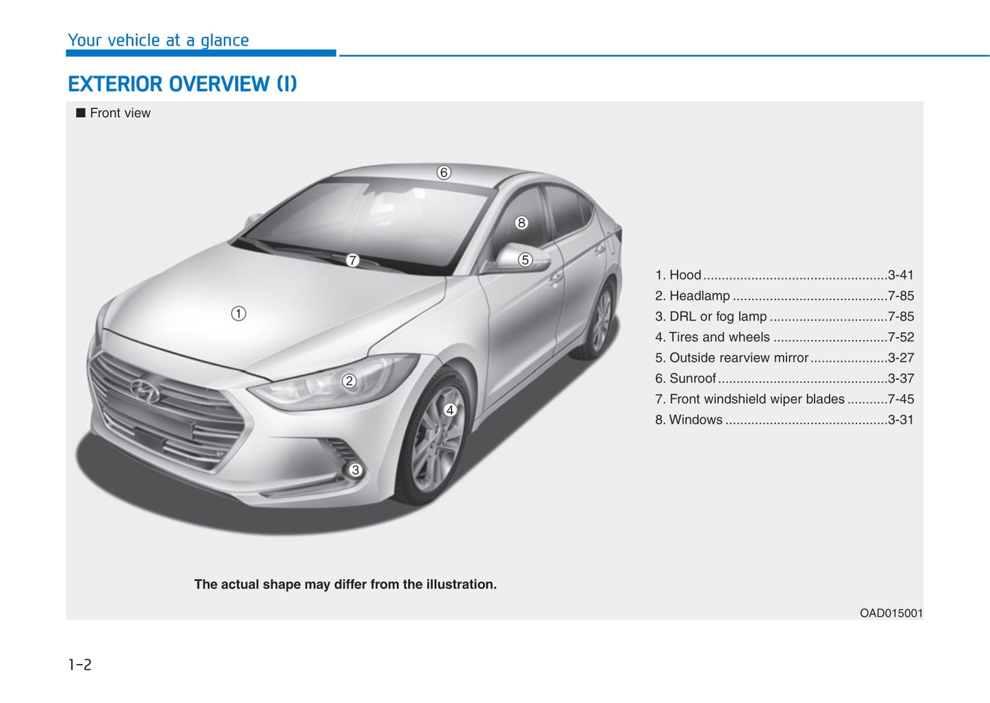 2016-2018 Hyundai Elantra Manuel du propriétaire | Anglais
