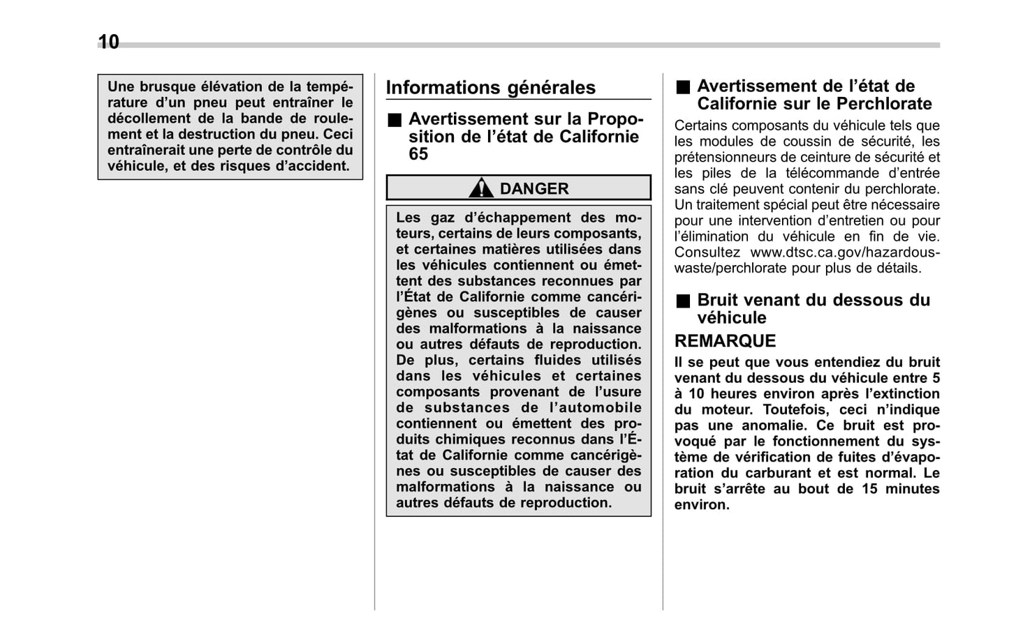 2014 Subaru Impreza WRX/Impreza WRX STI Owner's Manual | French