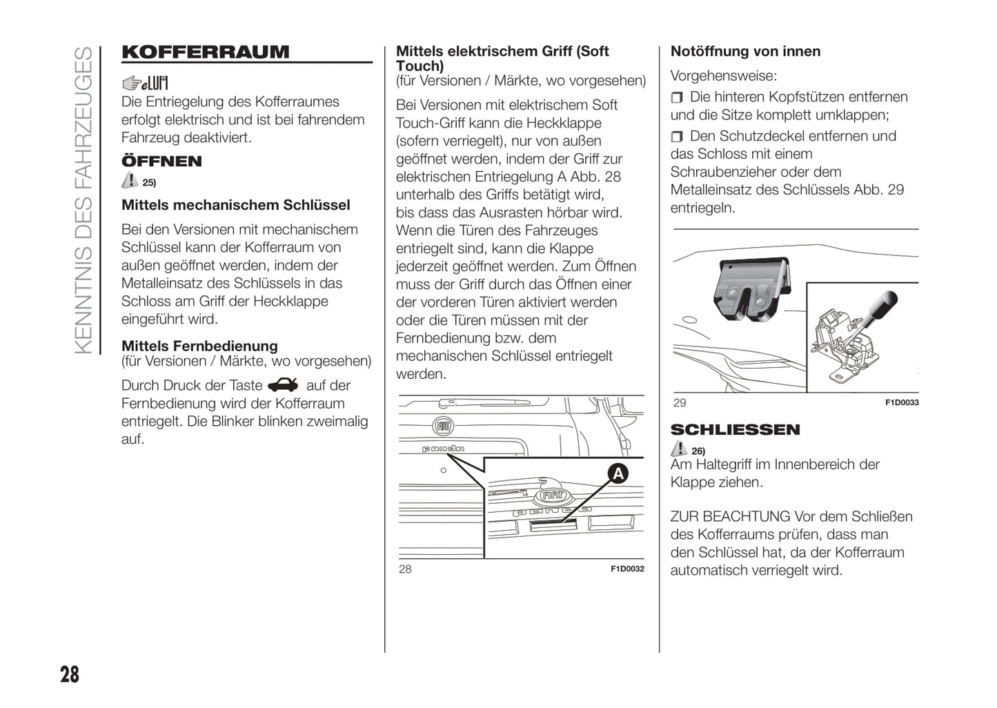 2016-2017 Fiat Panda Gebruikershandleiding | Duits