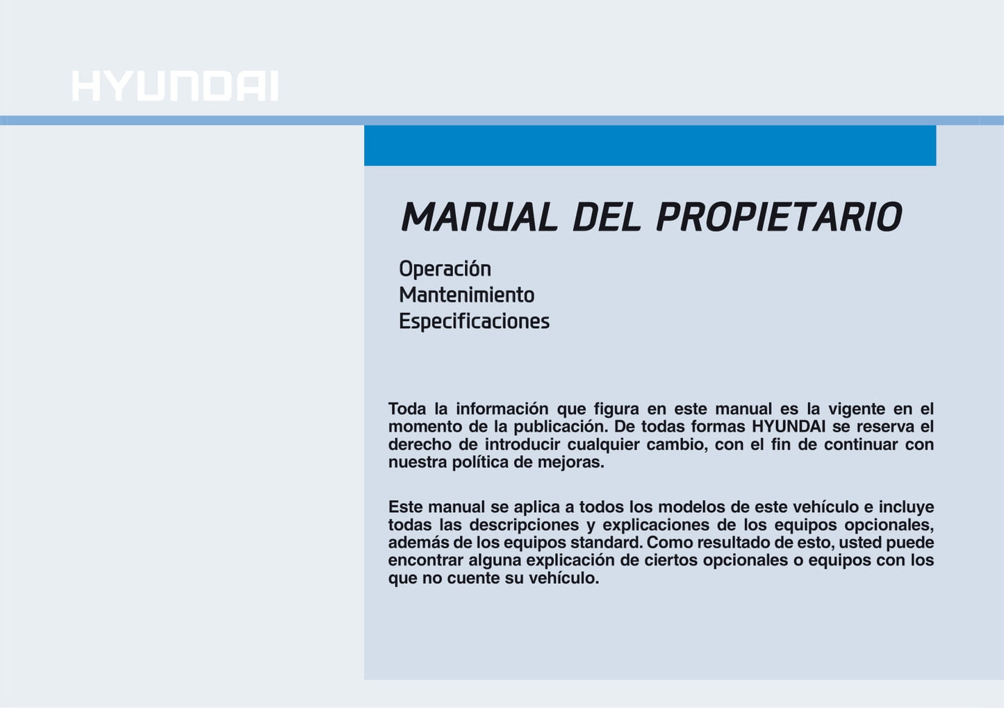 2017-2018 Hyundai Tucson Owner's Manual | Spanish