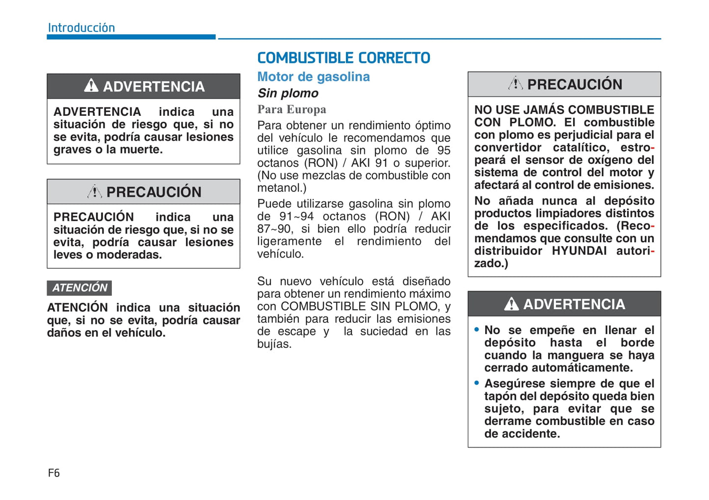 2017-2018 Hyundai Tucson Owner's Manual | Spanish