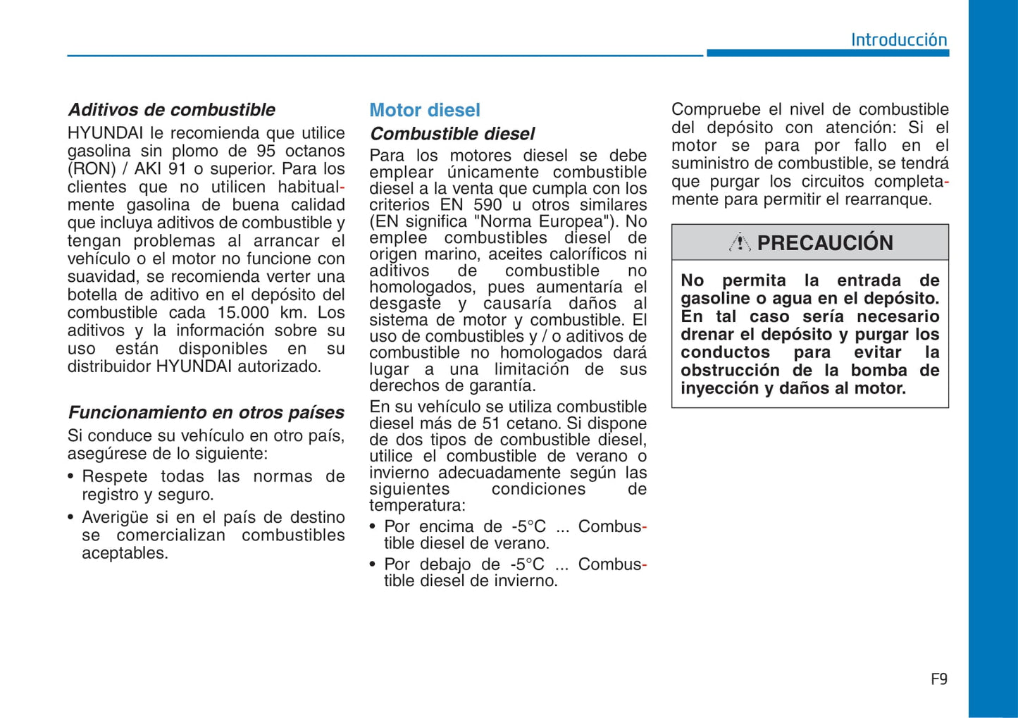 2017-2018 Hyundai Tucson Owner's Manual | Spanish