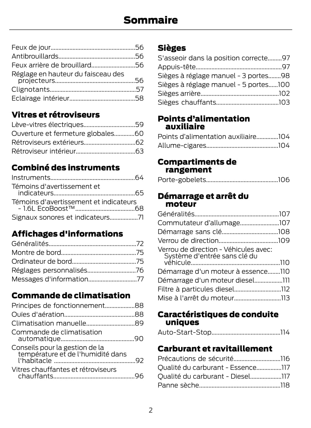2014-2015 Ford Fiesta Bedienungsanleitung | Französisch