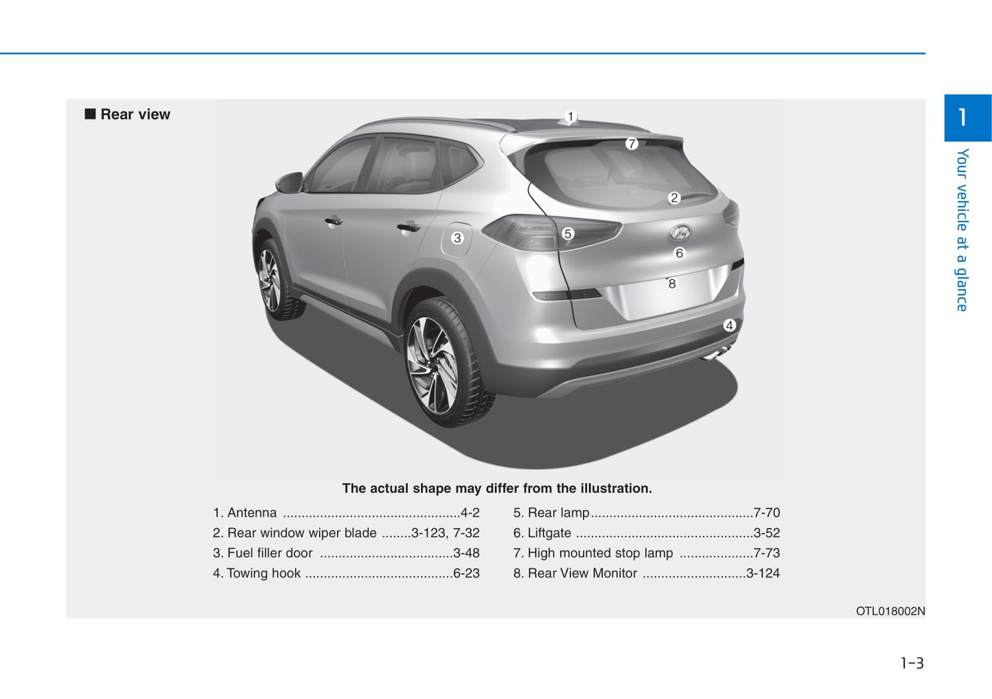 2018-2019 Hyundai Tucson Bedienungsanleitung | Englisch