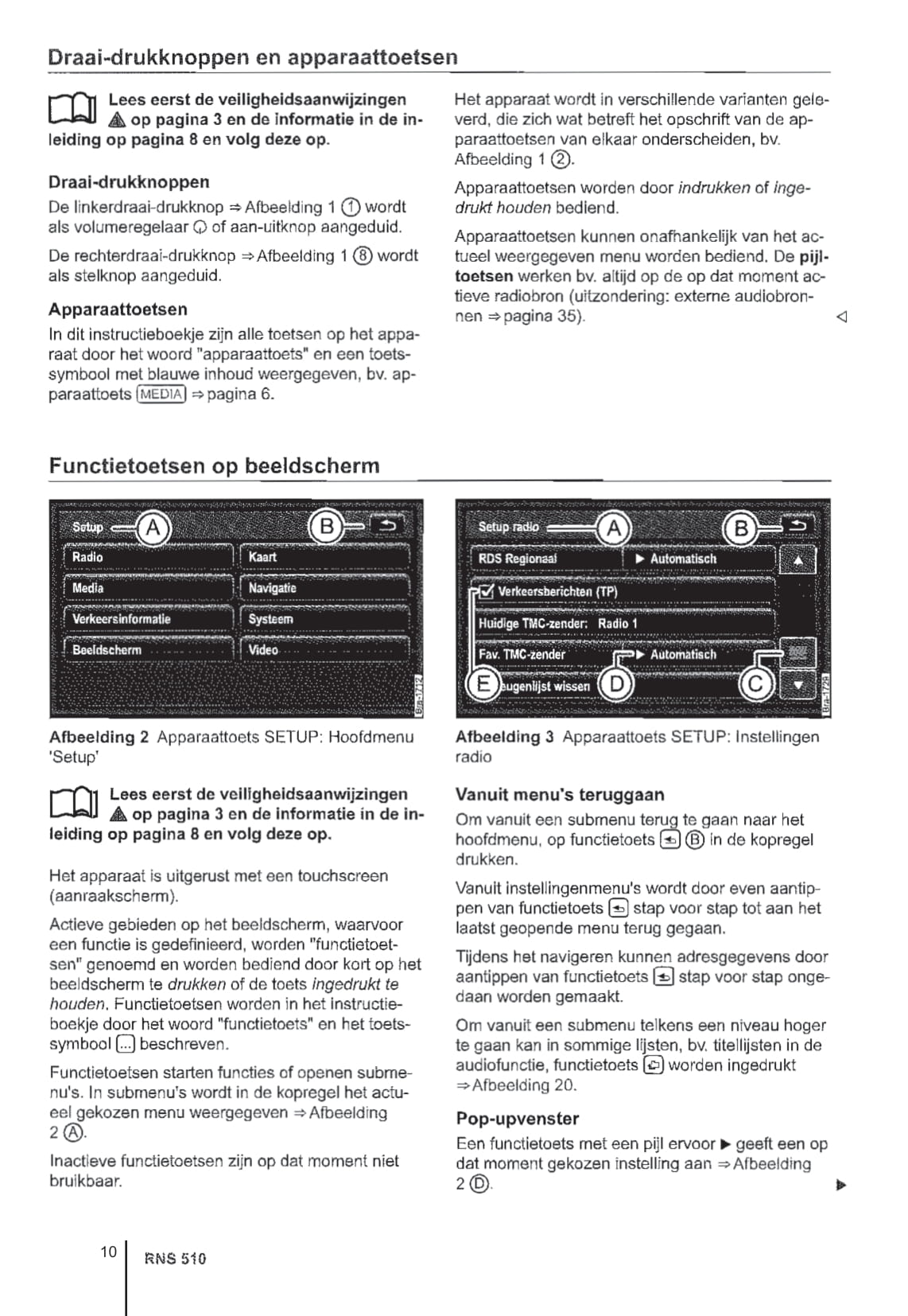 2010 Volkswagen RNS 510 Owner's Manual | Dutch