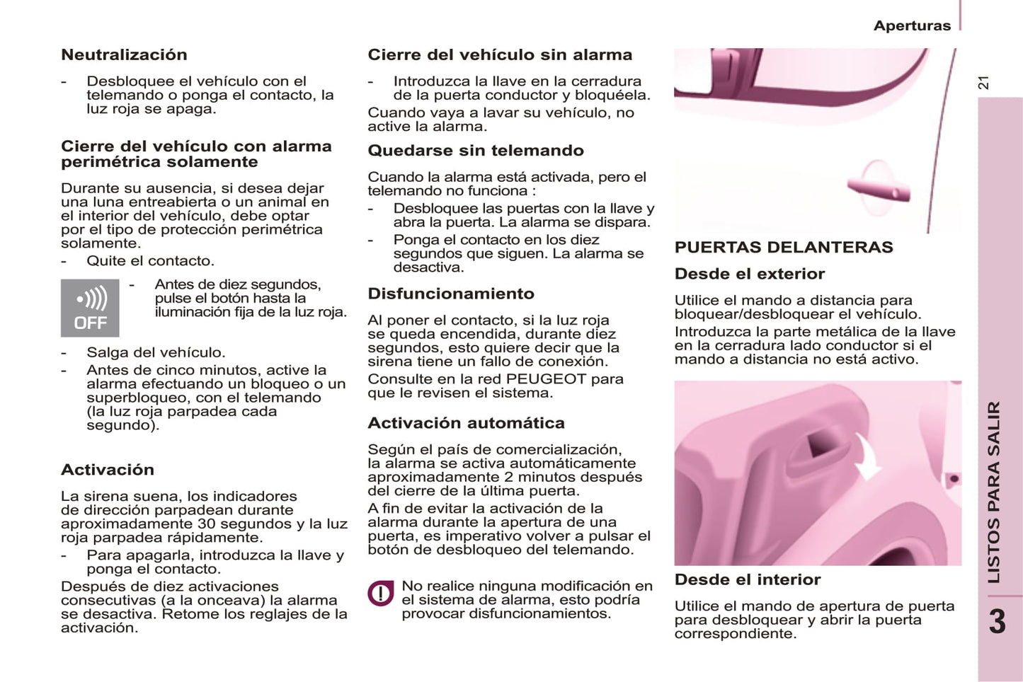 2016-2017 Peugeot Partner Owner's Manual | Spanish