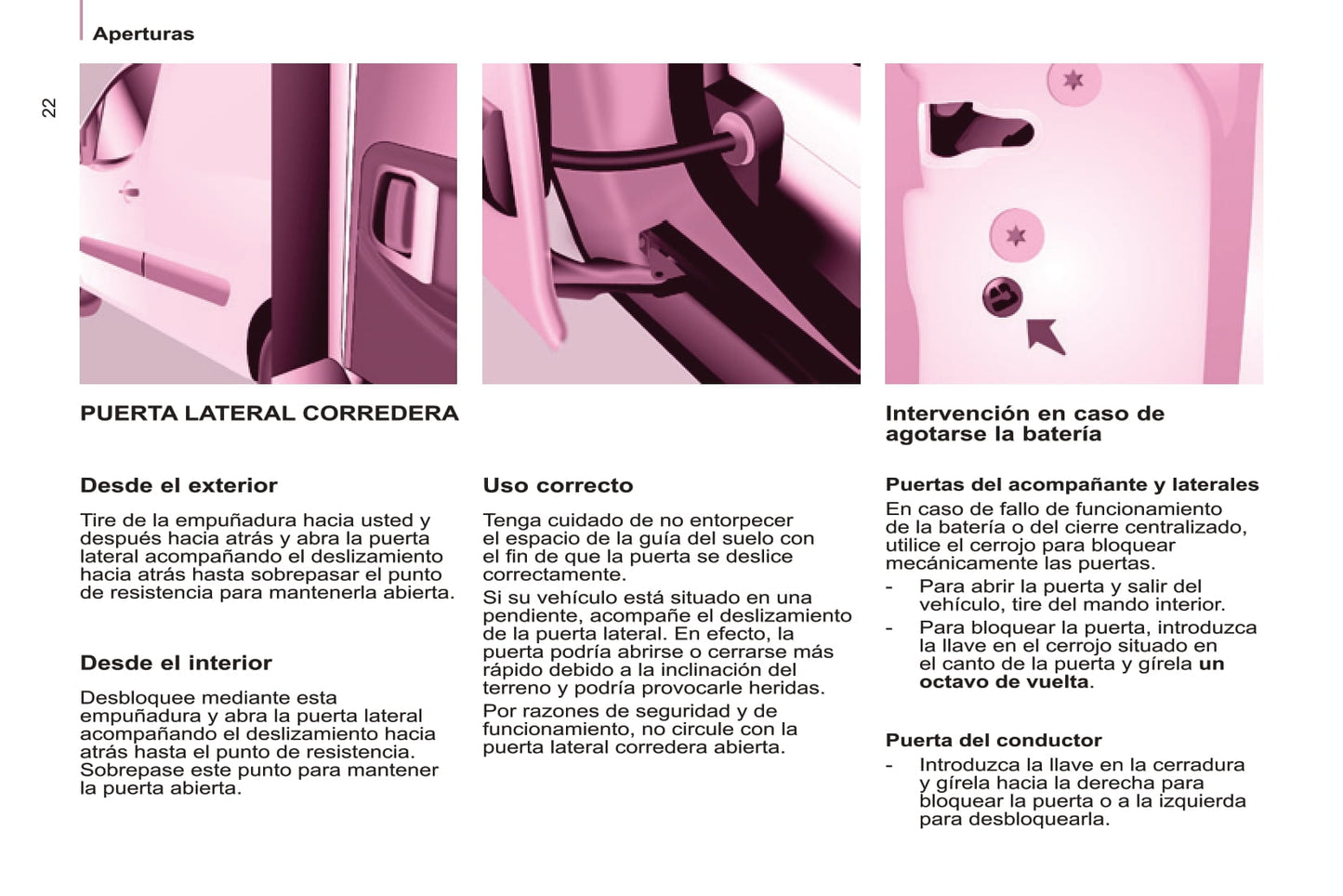 2016-2017 Peugeot Partner Owner's Manual | Spanish
