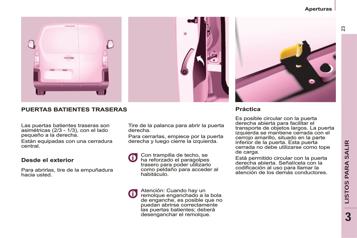 2016-2017 Peugeot Partner Owner's Manual | Spanish