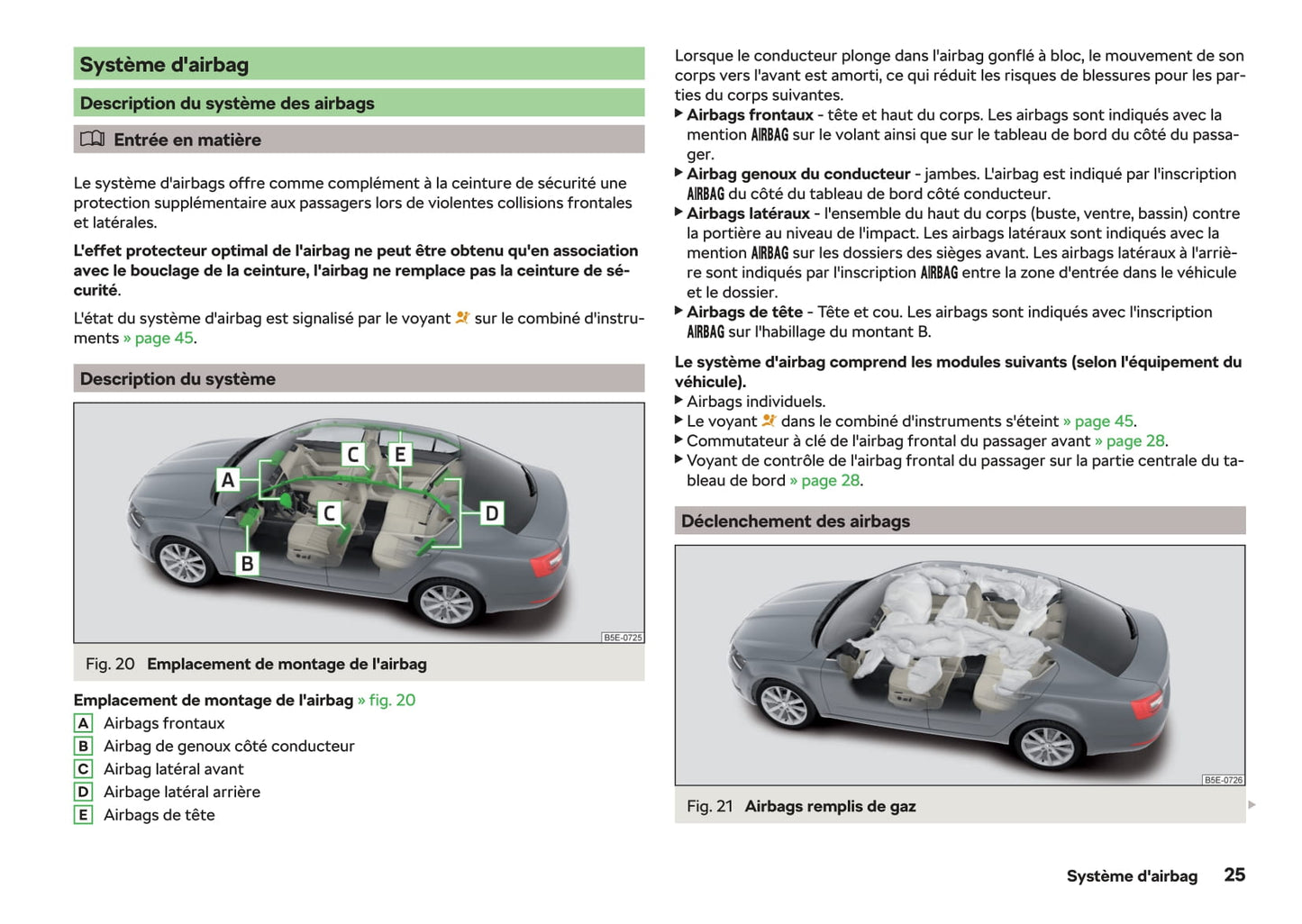 2017-2019 Skoda Octavia Bedienungsanleitung | Französisch