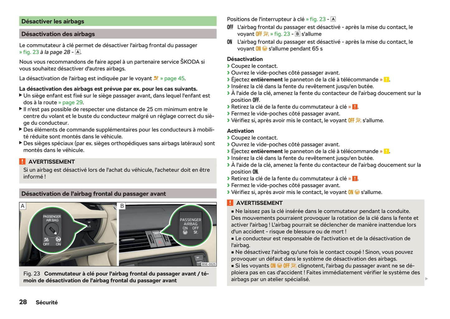2017-2019 Skoda Octavia Bedienungsanleitung | Französisch