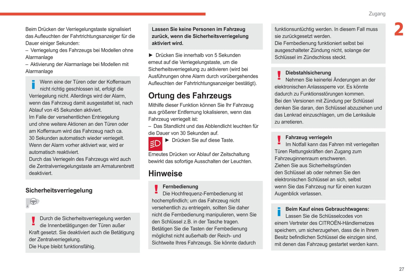 2021-2024 Citroën C3 Aircross Gebruikershandleiding | Duits