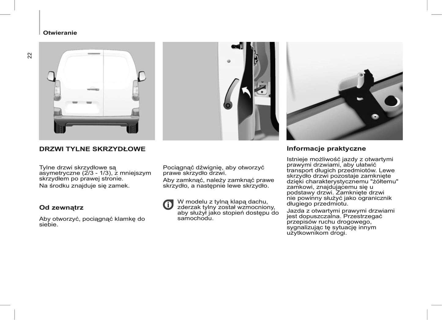 2012-2013 Citroën Berlingo Owner's Manual | Polish
