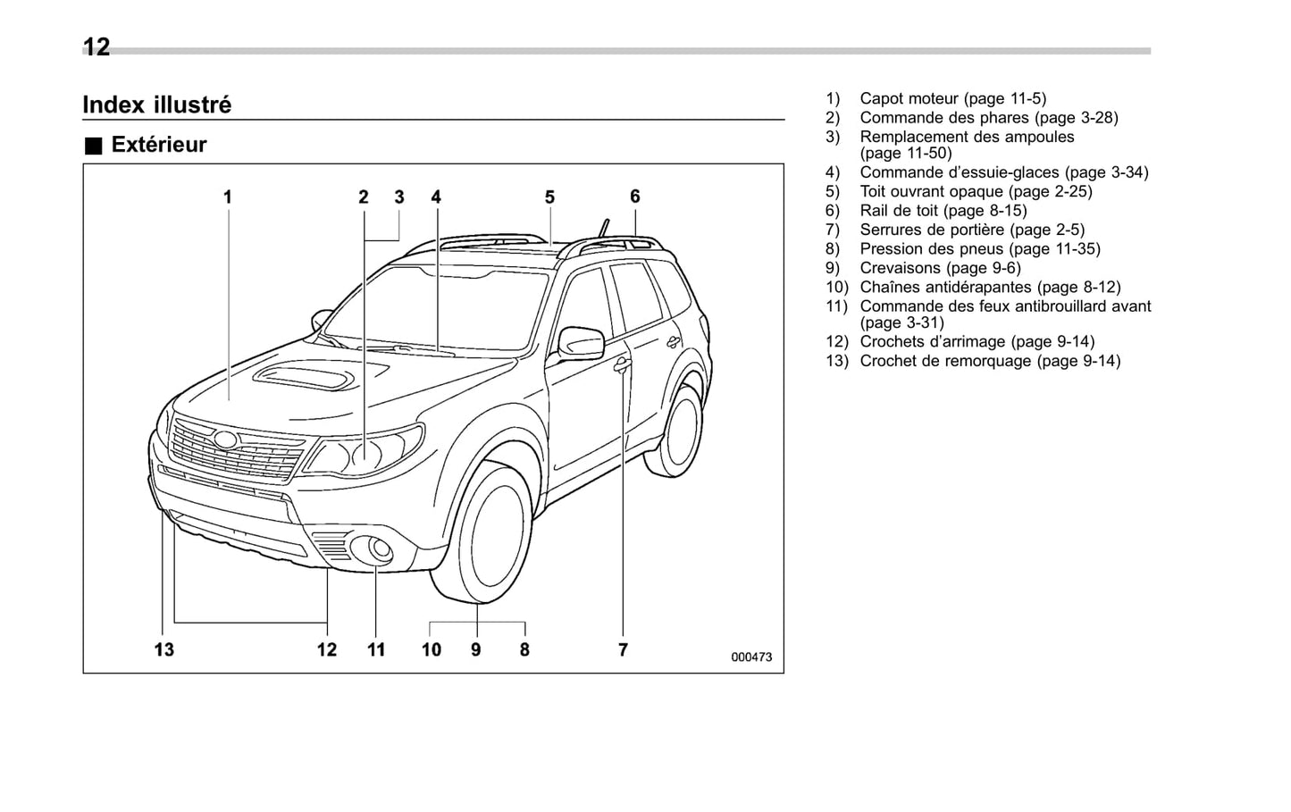 2010 Subaru Forester Gebruikershandleiding | Frans