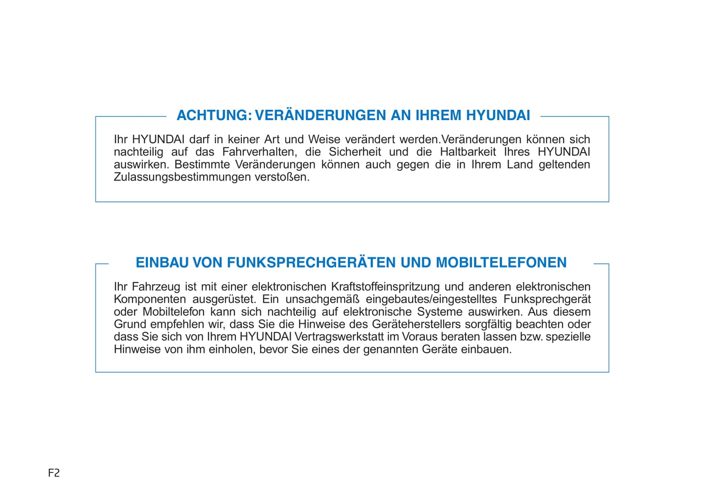 2019-2020 Hyundai Tucson Owner's Manual | German