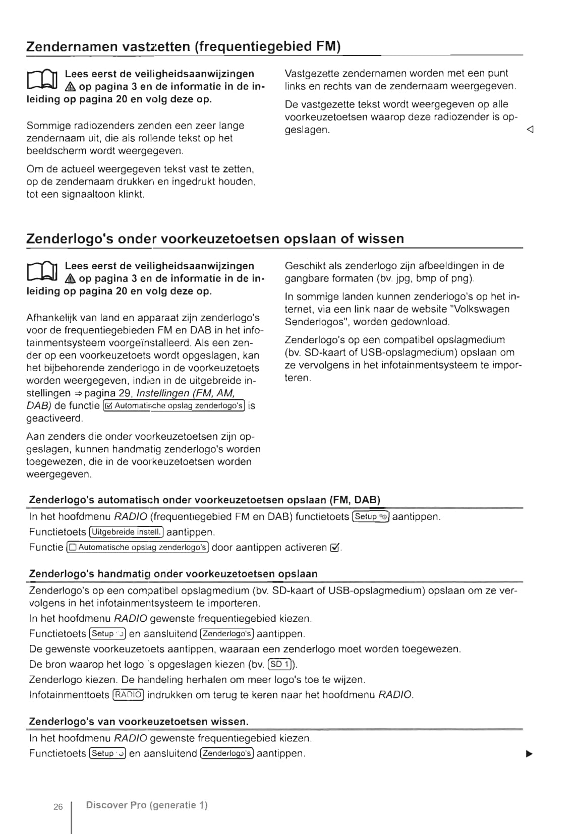 2014 Volkswagen Discover Pro Gebruikershandleiding | Nederlands