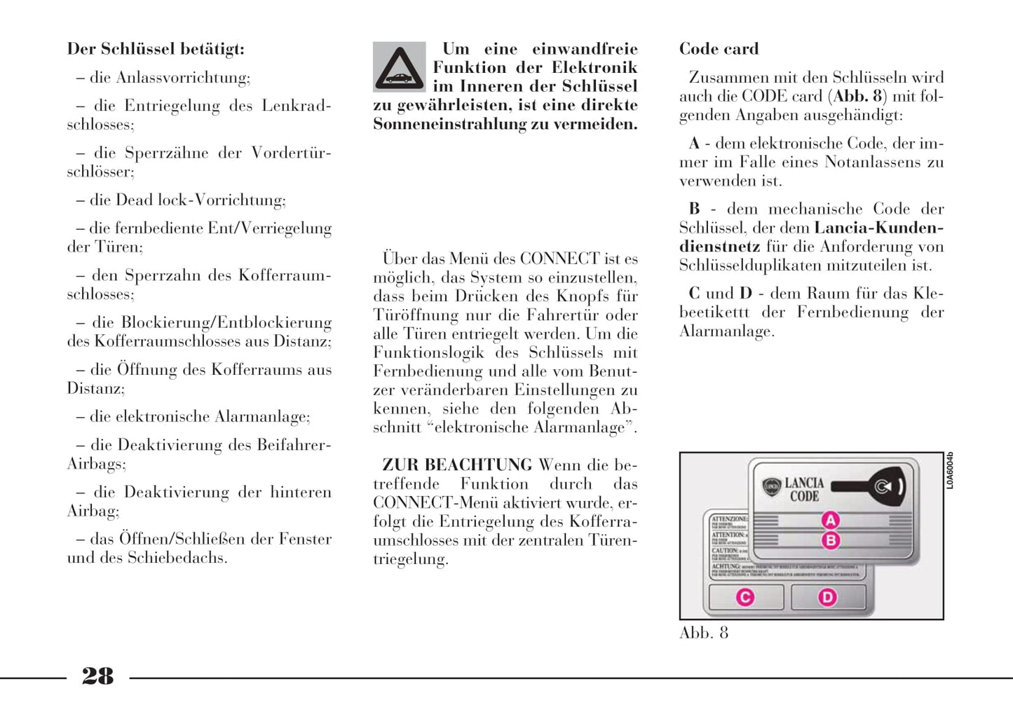 2002-2008 Lancia Thesis Gebruikershandleiding | Duits