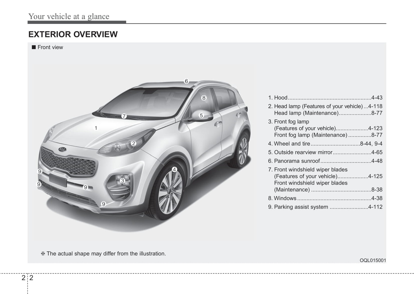 2015-2019 Kia Sportage Manuel du propriétaire | Anglais