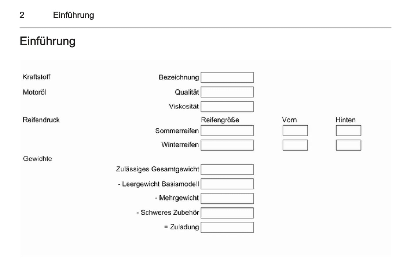 2013-2014 Opel Zafira Owner's Manual | German