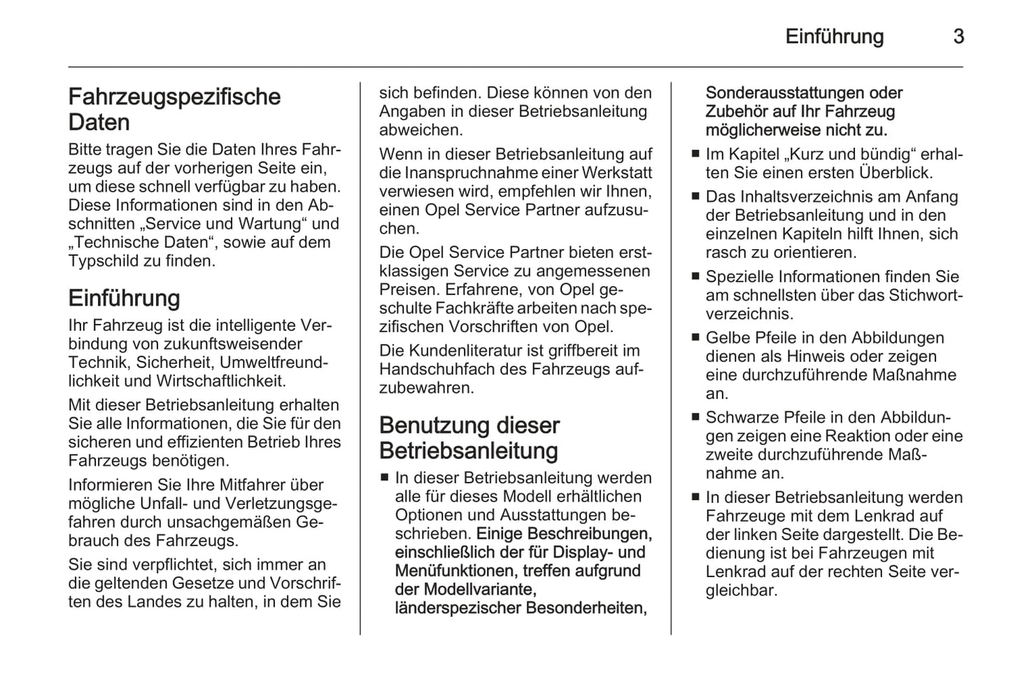2013-2014 Opel Zafira Owner's Manual | German