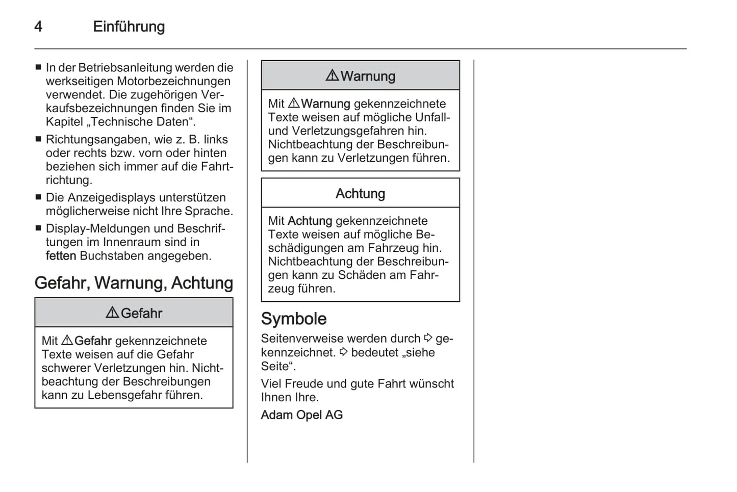 2013-2014 Opel Zafira Owner's Manual | German