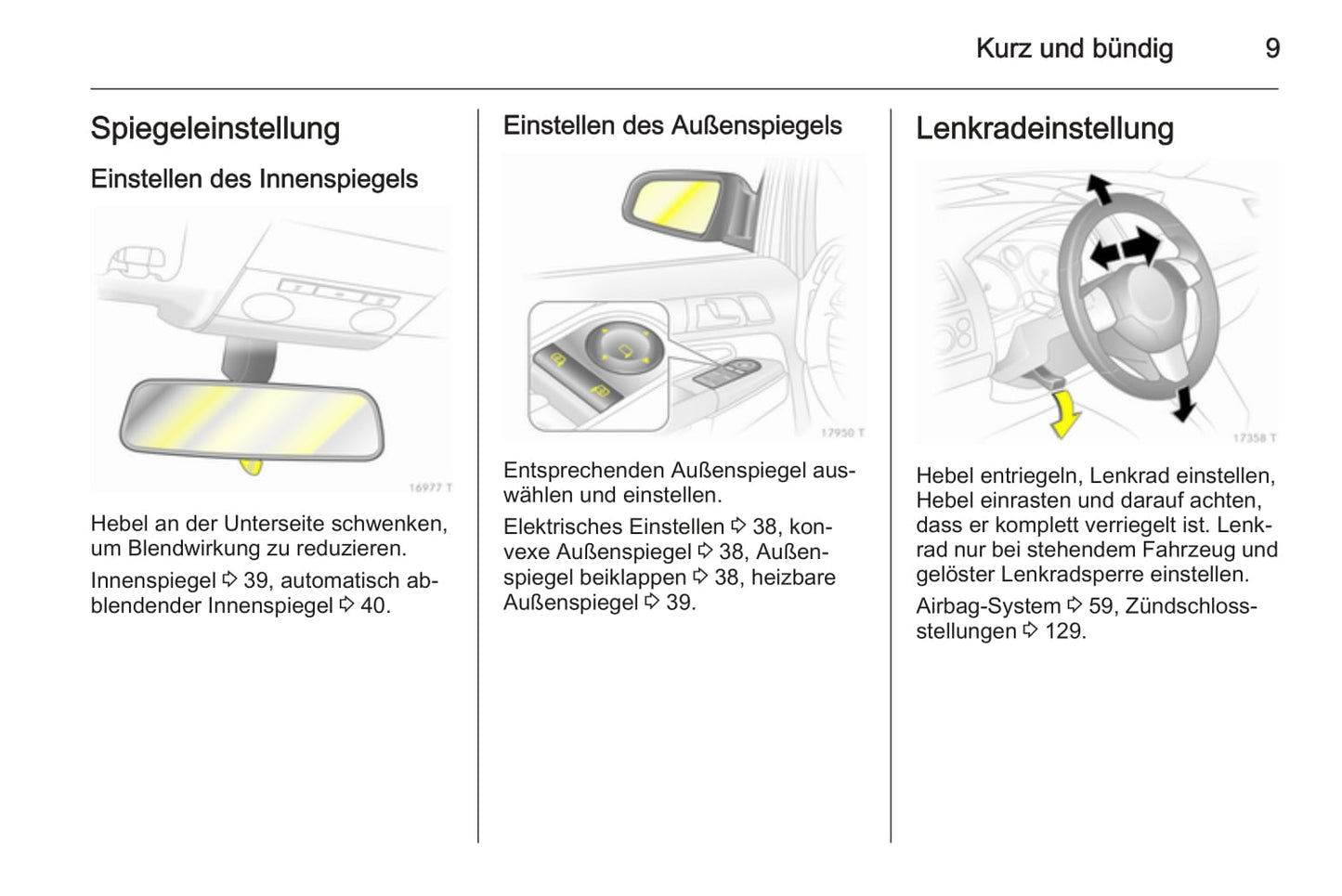 2013-2014 Opel Zafira Owner's Manual | German