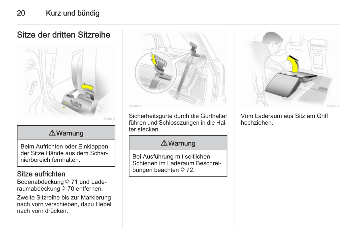 2013-2014 Opel Zafira Owner's Manual | German