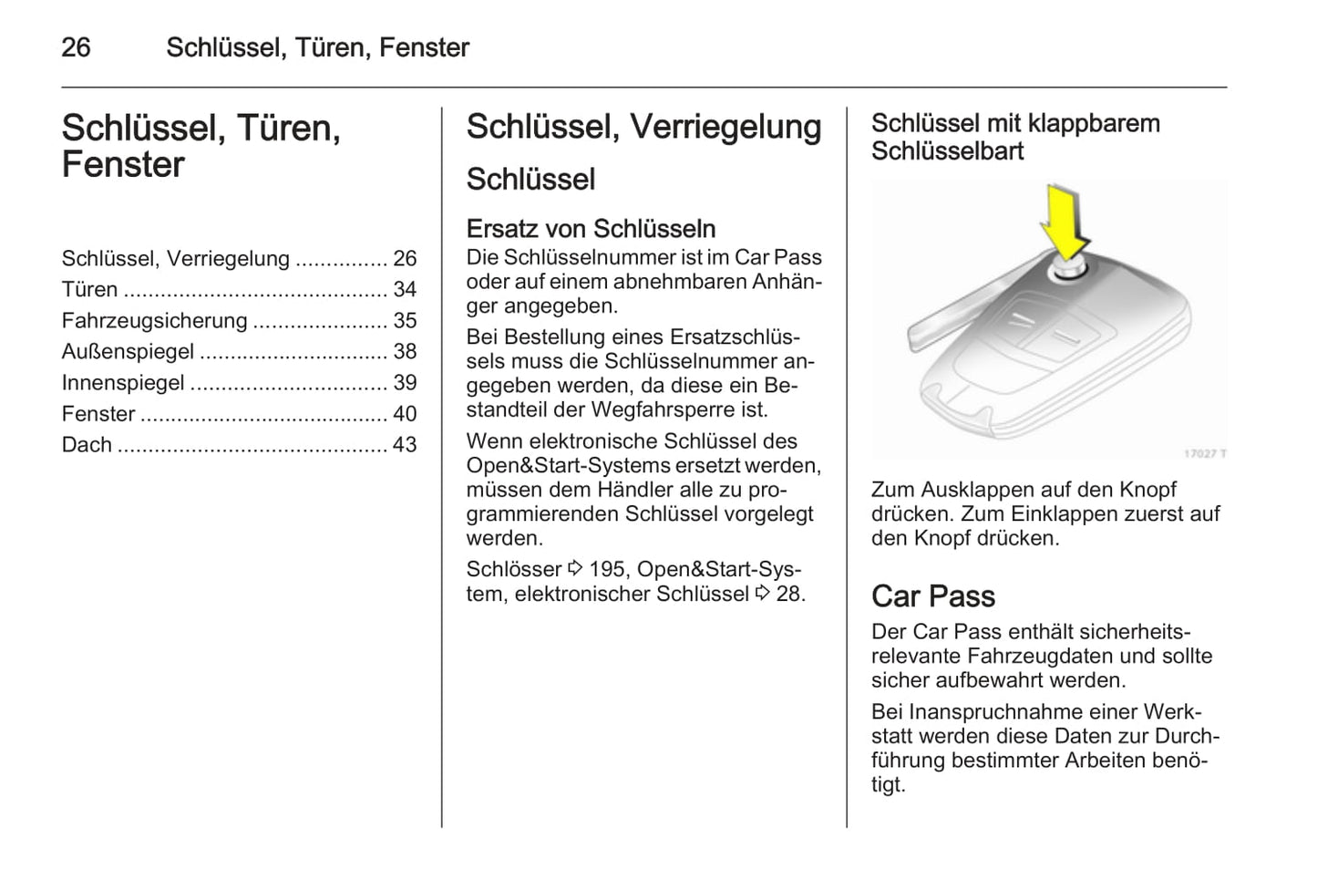 2013-2014 Opel Zafira Owner's Manual | German