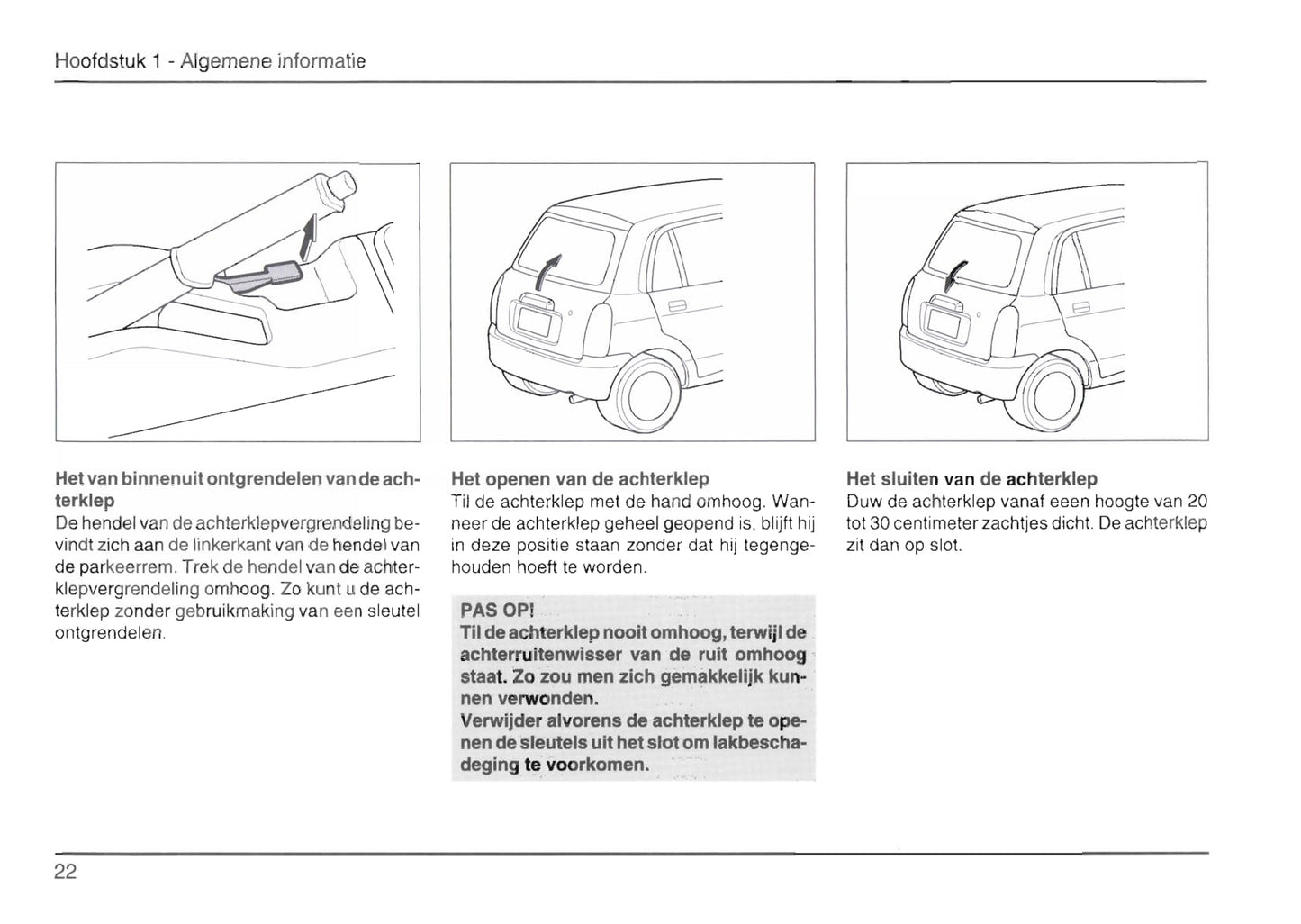 1996-2001 Daihatsu Charade Bedienungsanleitung | Niederländisch