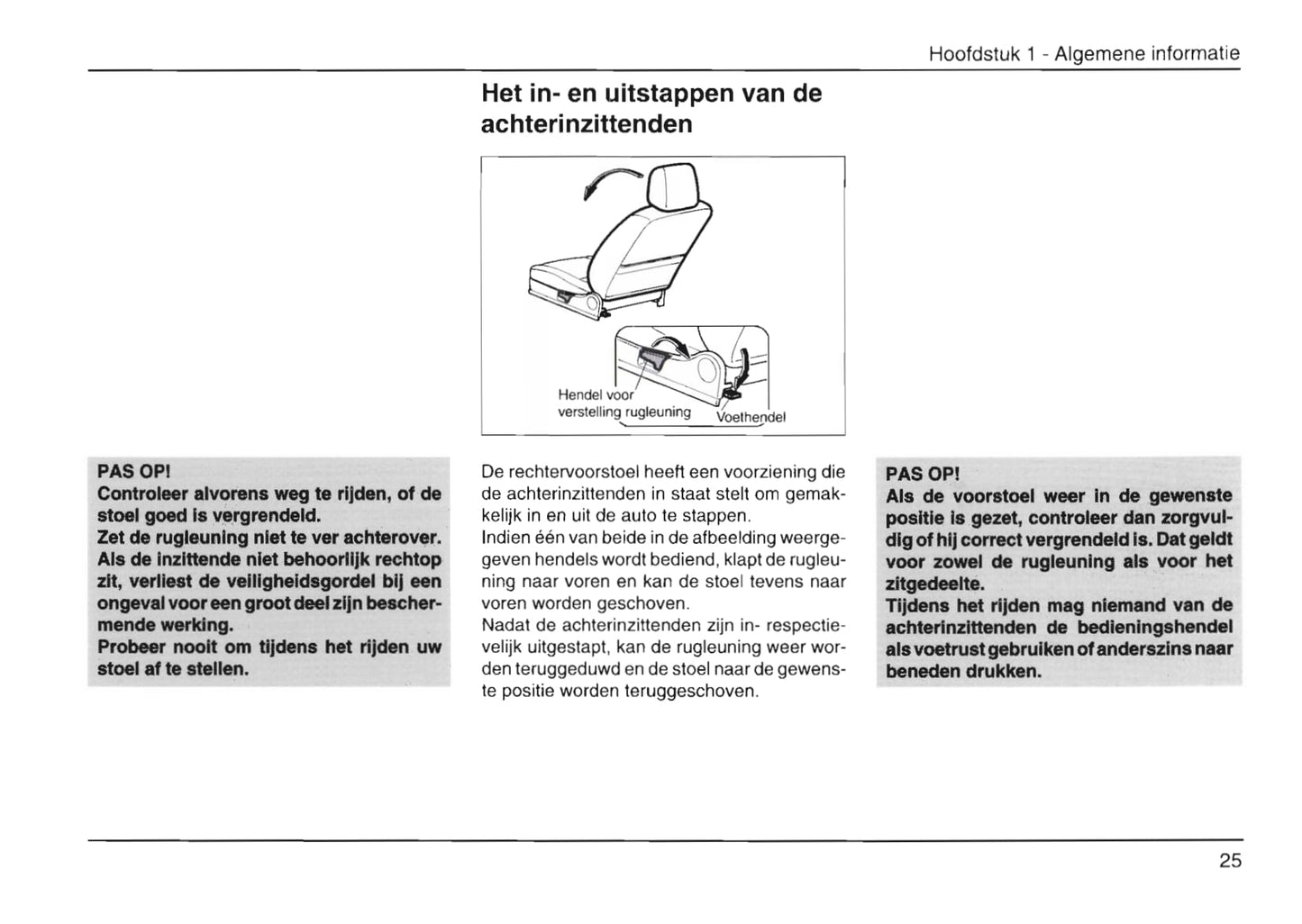 1996-2001 Daihatsu Charade Bedienungsanleitung | Niederländisch