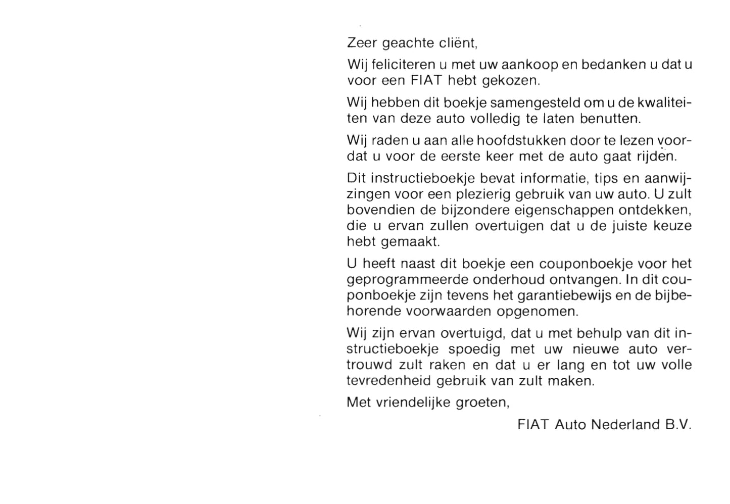 1991-1992 Fiat Croma Gebruikershandleiding | Nederlands