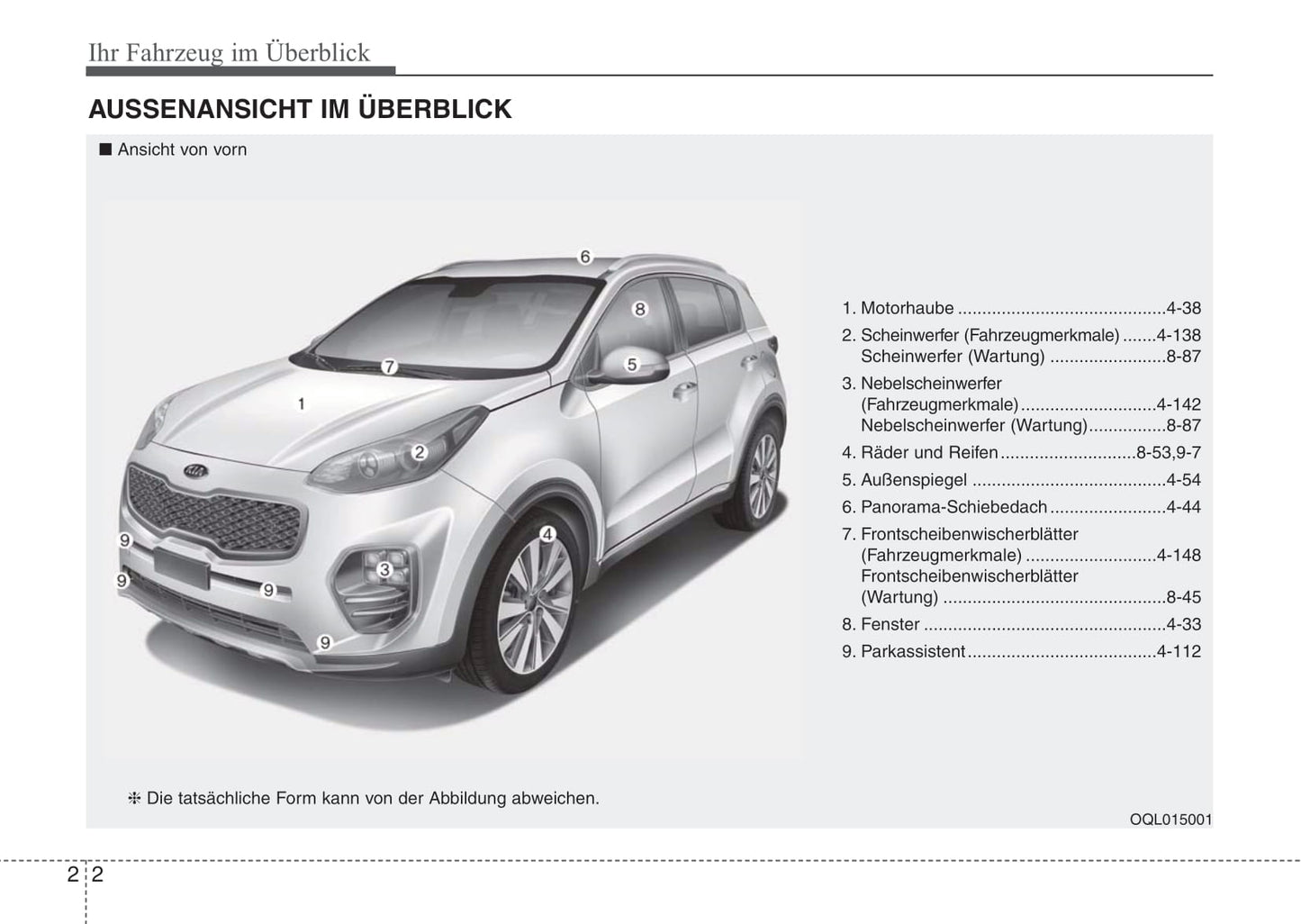 2015-2018 Kia Sportage Manuel du propriétaire | Allemand