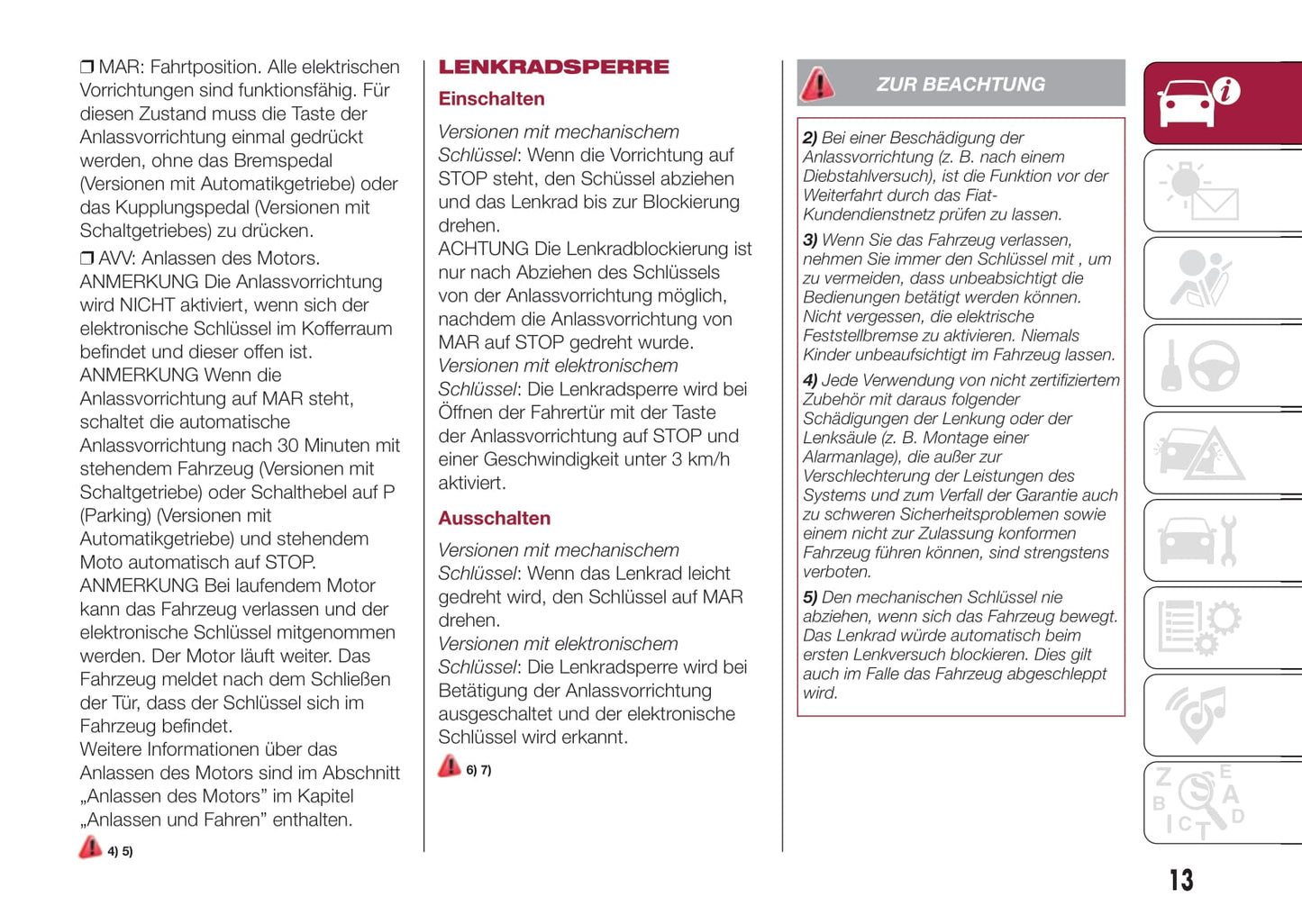 2016-2017 Fiat 500X Gebruikershandleiding | Duits