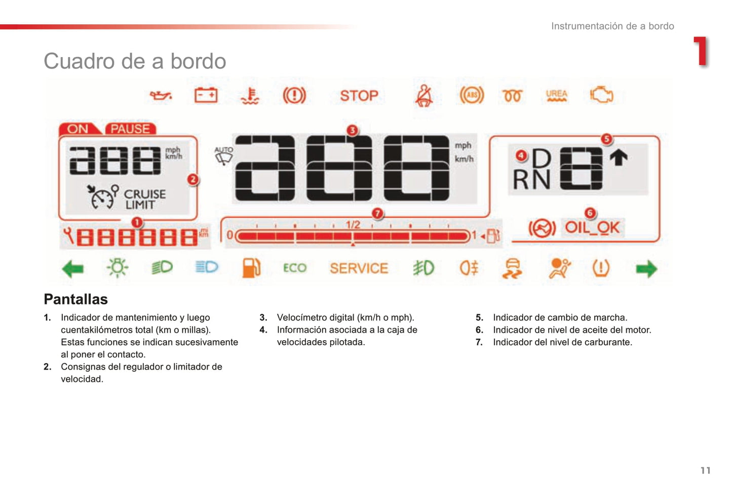 2016-2018 Citroën C4 Cactus Owner's Manual | Spanish