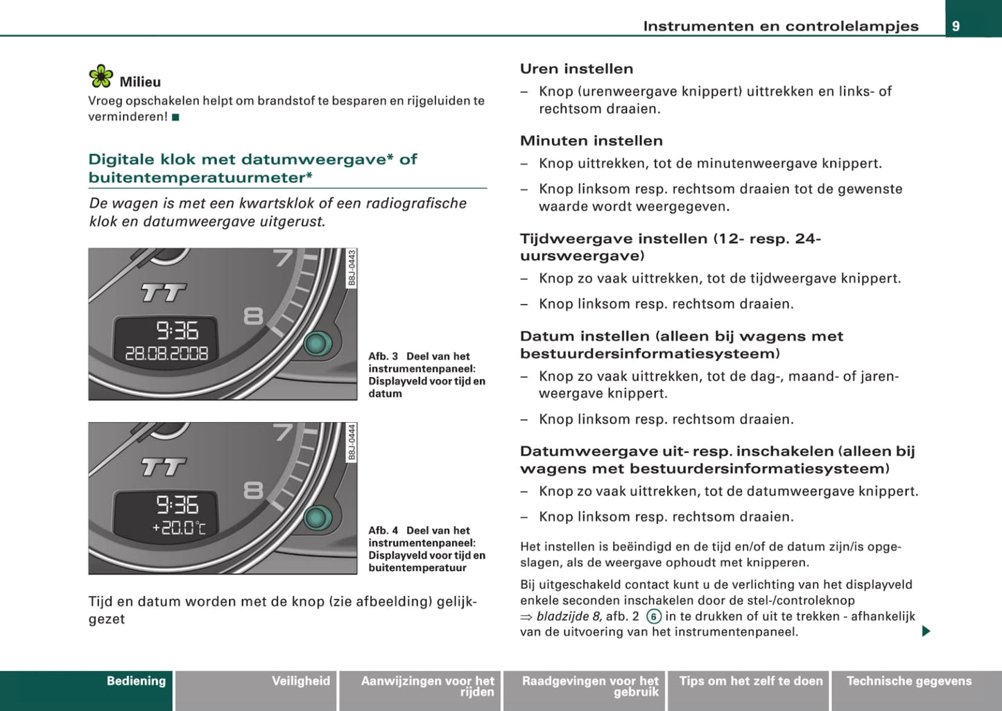 2006-2010 Audi TT Manuel du propriétaire | Néerlandais