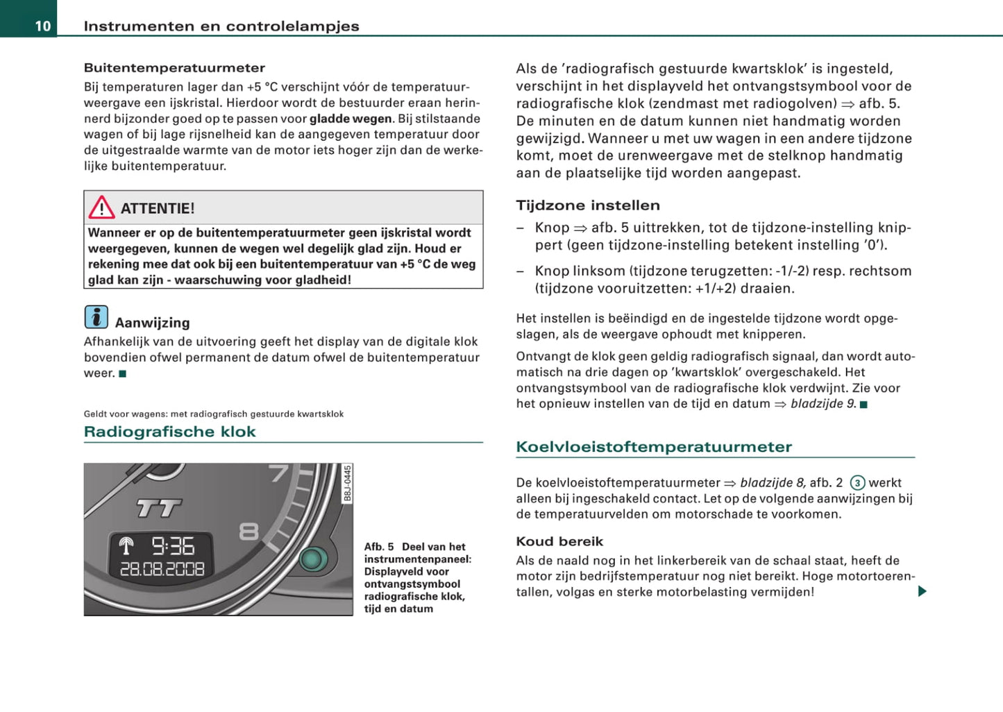 2006-2010 Audi TT Manuel du propriétaire | Néerlandais