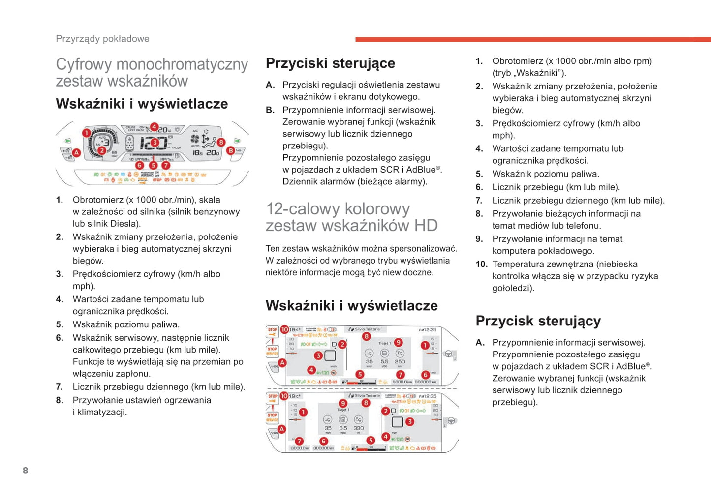 2018-2021 Citroën C4 SpaceTourer/Grand C4 SpaceTourer Owner's Manual | Polish