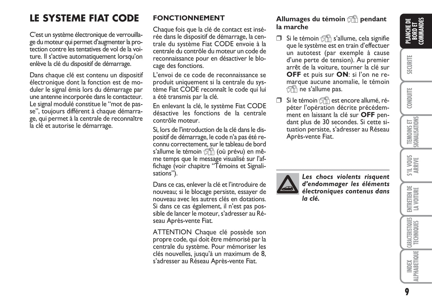 2009-2010 Fiat Croma Gebruikershandleiding | Frans