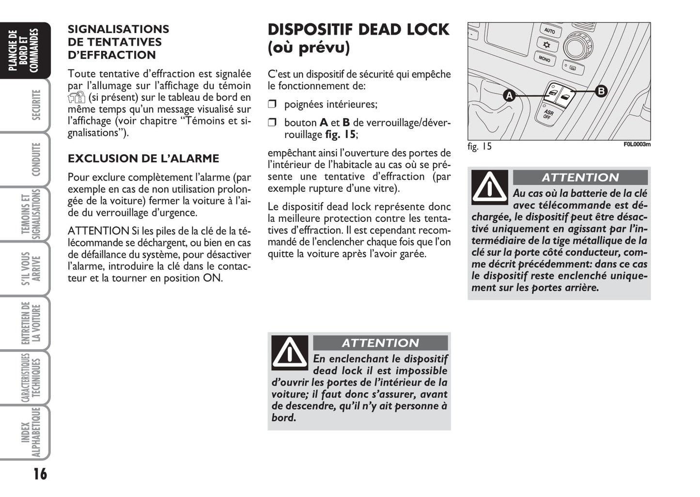 2009-2010 Fiat Croma Gebruikershandleiding | Frans