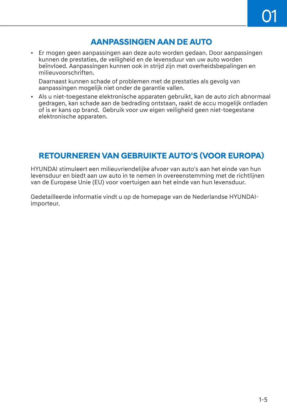 2021-2022 Hyundai Kona Electric Owner's Manual | Dutch