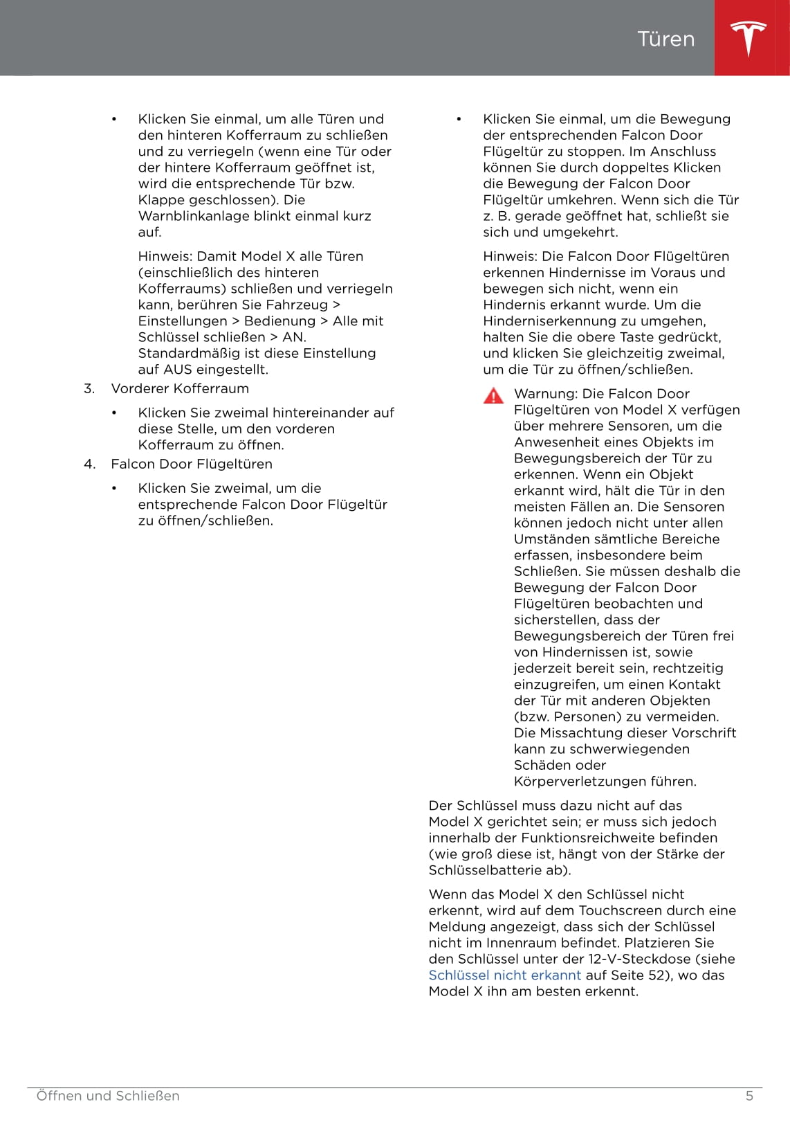 2016-2020 Tesla Model X Gebruikershandleiding | Duits