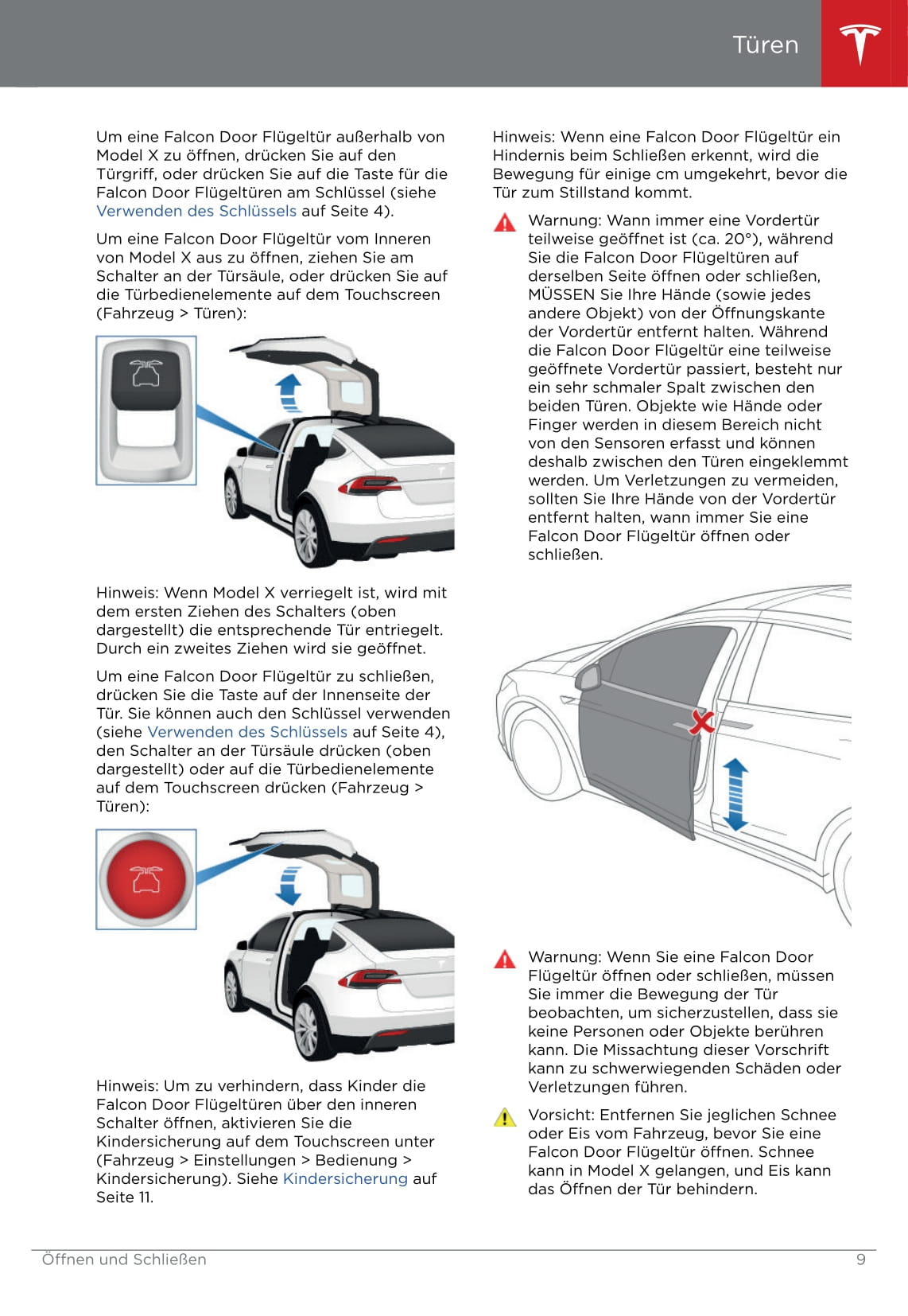 2016-2020 Tesla Model X Gebruikershandleiding | Duits