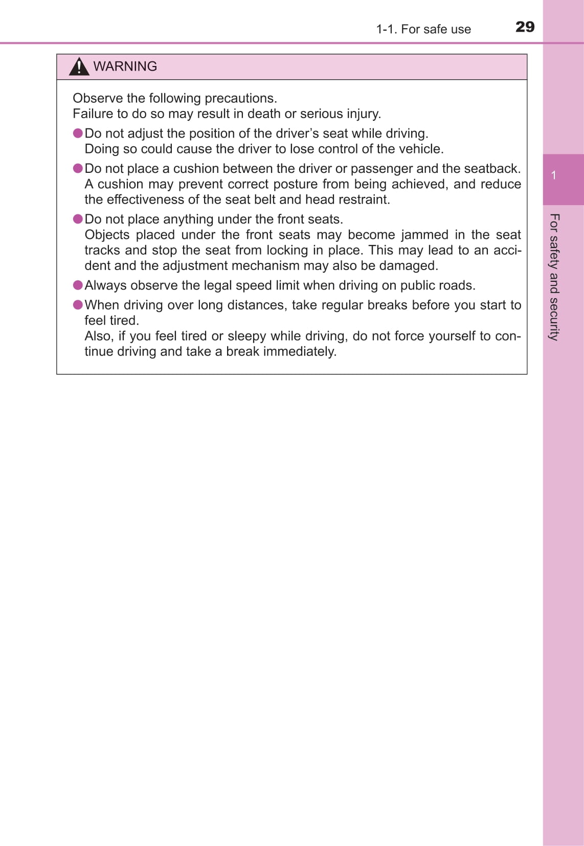 2016-2019 Toyota Prius Manuel du propriétaire | Anglais