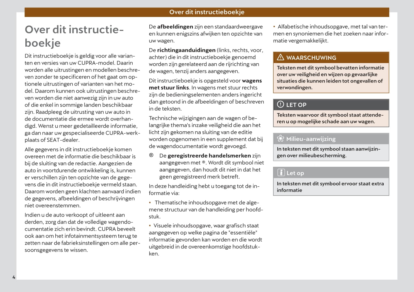 2022 Cupra Born Gebruikershandleiding | Nederlands