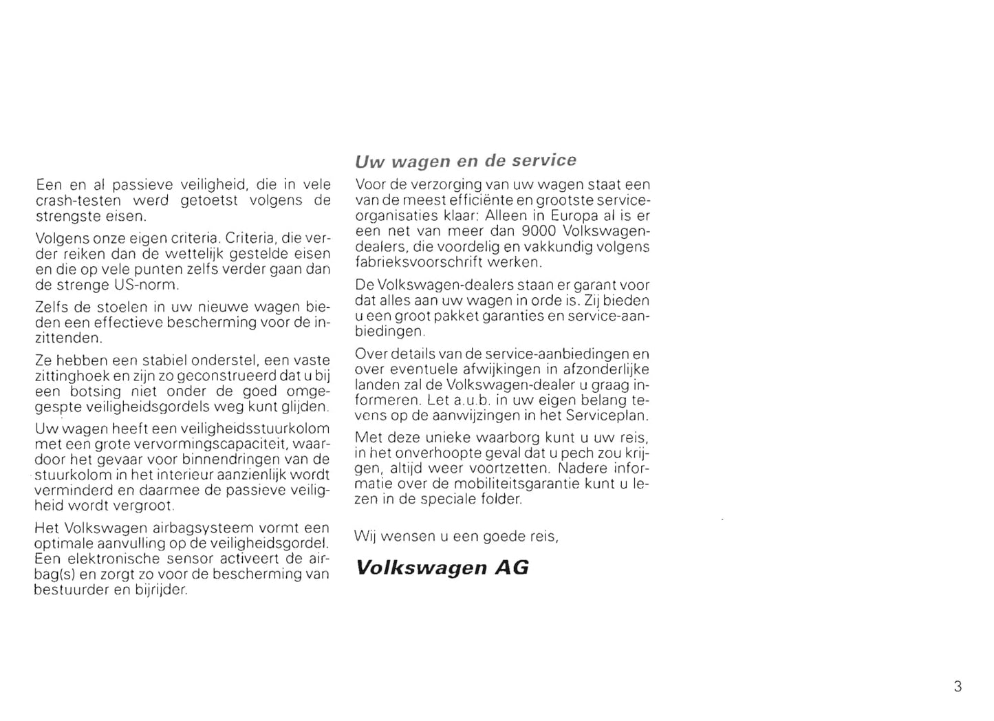 1994-1999 Volkswagen Polo/Variant Owner's Manual | Dutch