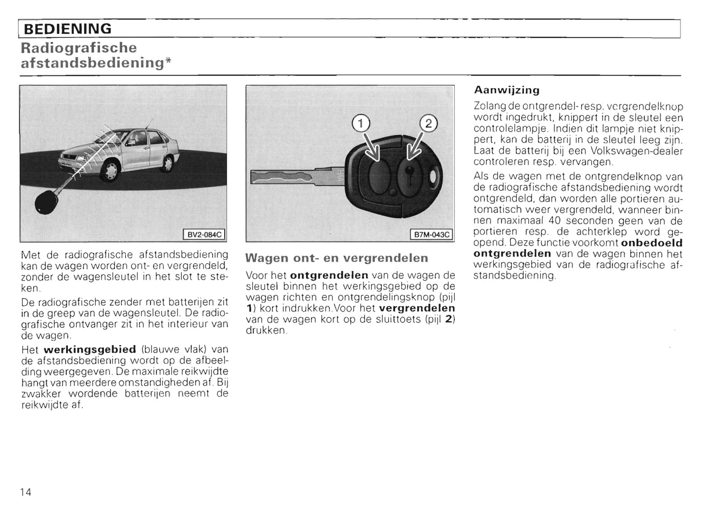 1994-1999 Volkswagen Polo/Variant Owner's Manual | Dutch