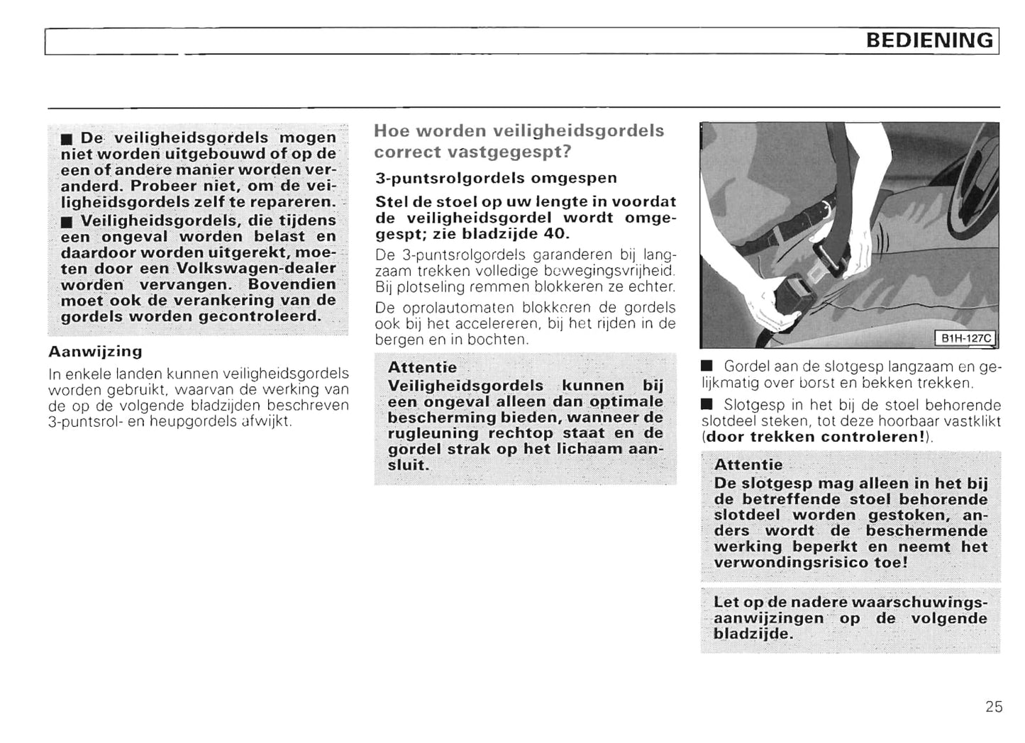 1994-1999 Volkswagen Polo/Variant Owner's Manual | Dutch