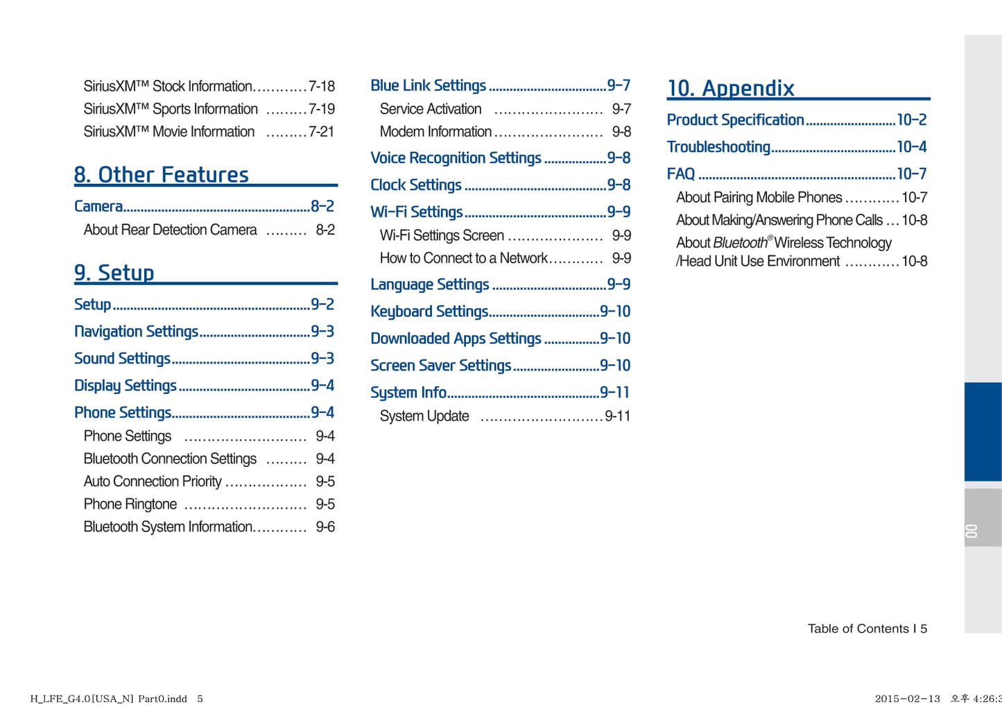 Hyundai Sonata Hybrid Multimedia System Owner's Manual 2014 - 2017