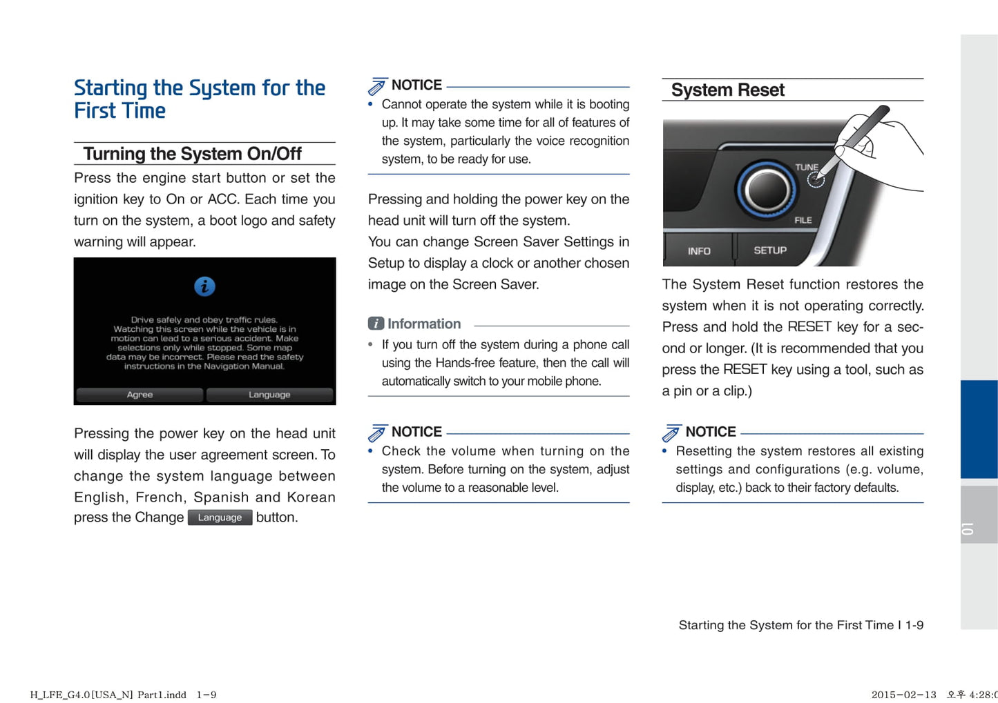 Hyundai Sonata Hybrid Multimedia System Owner's Manual 2014 - 2017