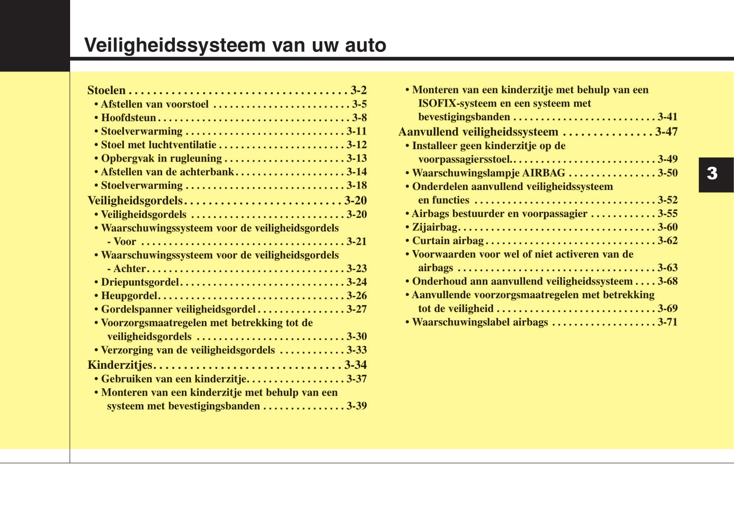 2014-2015 Kia Optima Owner's Manual | Dutch